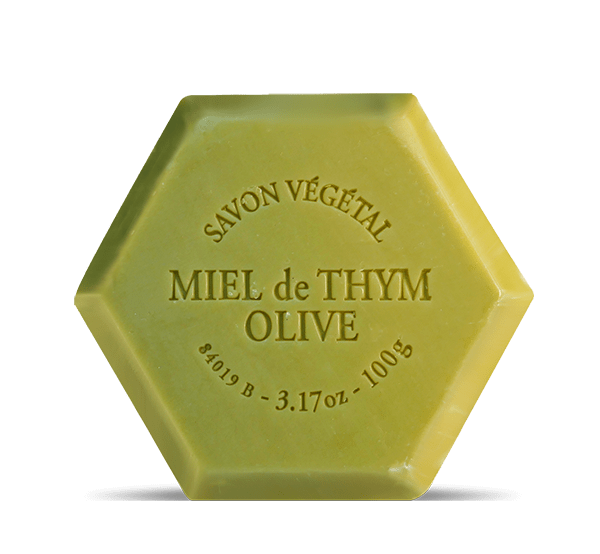 Le Miel des Landais, apiculteurs dans les Landes, vous propose du savon vegetal de miel au thym et a l'olive
